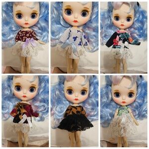 6 outfits for Blythe doll